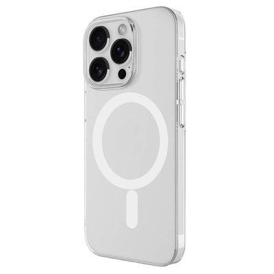 Apple iPhone 16 Pro Max Kılıf Zore Magsafe Şarj Özellikli Şeffaf Tek Kamera Çerçeveli Porto Kapak Şeffaf