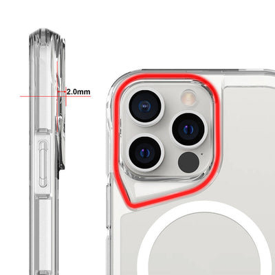 Apple iPhone 16 Pro Max Kılıf Zore Magsafe Şarj Özellikli T-Max Magsafe Kapak Şeffaf
