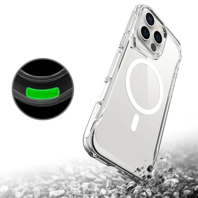 Apple iPhone 16 Pro Max Kılıf Zore Magsafe Şarj Özellikli T-Max Magsafe Kapak Şeffaf