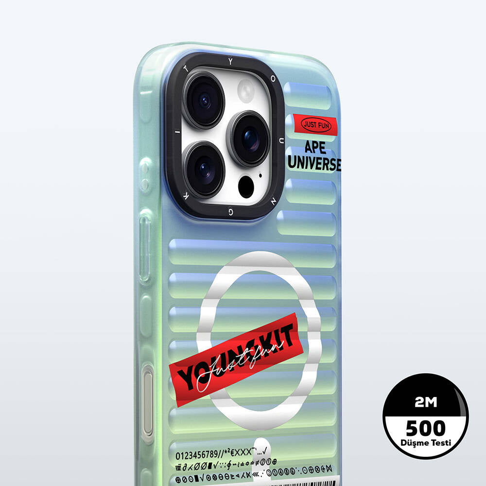 Apple iPhone 16 Pro Max Magsafe Şarj Özellikli Youngkit Chameleon Serisi Kapak Kırmızı