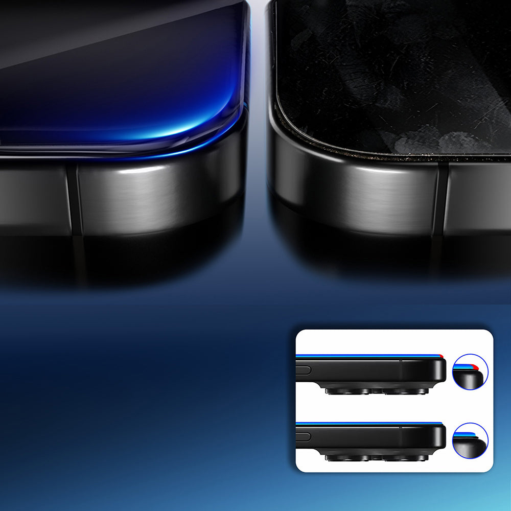 iPhone 16 Pro Max Mohseven Safir Coating HD 3D Glue Temperli Cam Ekran Koruyucu