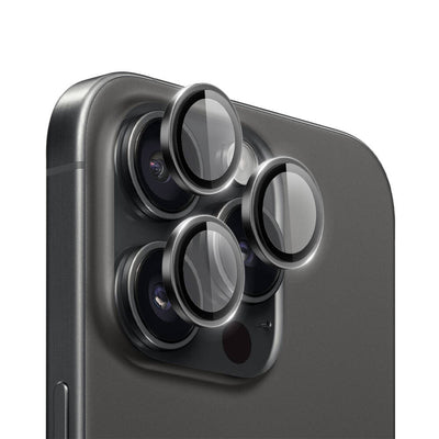 Apple iPhone 16 Pro Max Wiwu LG-004 PVD Lens Guard Metal Kamera Lens Koruyucu Gri