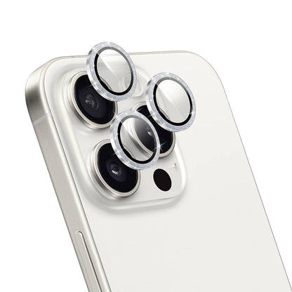 iPhone 16 Pro Max Wiwu LG-006 Diamond Lens Guard Kolay Uygulama Aparatlı Kamera Lens Koruyucu
