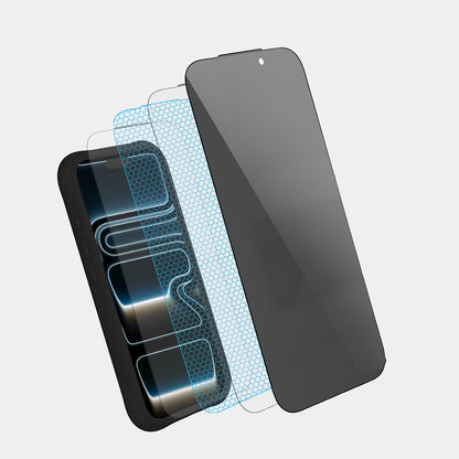 Apple iPhone 16 Pro Max Youngkit 2.5D Parmak İzi Bırakmayan 0.33mm Privacy Temperli Cam Ekran Koruyucu