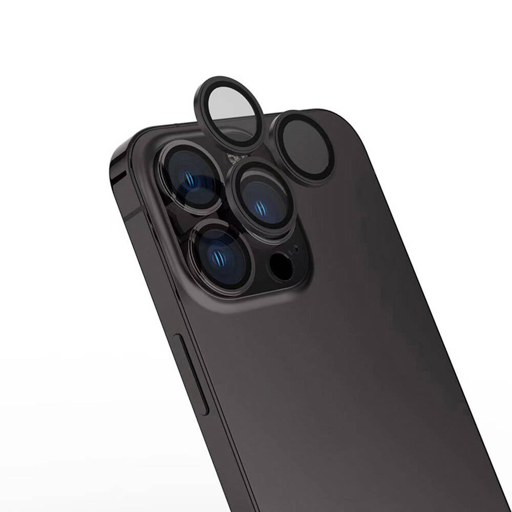 iPhone 16 Pro Zore Safir CL-15 Parmak İzi Bırakmayan Anti-Reflective Kamera Lens Koruyucu