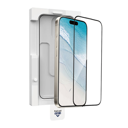 iPhone 16 Wiwu GT-020 Titan Guard Serisi Şok Emici Hibrit Polimer HD Şeffaf Ekran Koruyucu Film + Kolay Uygulama Aparatı