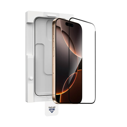 iPhone 16 Wiwu GT-020 Titan Guard Serisi Şok Emici Hibrit Polimer HD Şeffaf Ekran Koruyucu Film + Kolay Uygulama Aparatı