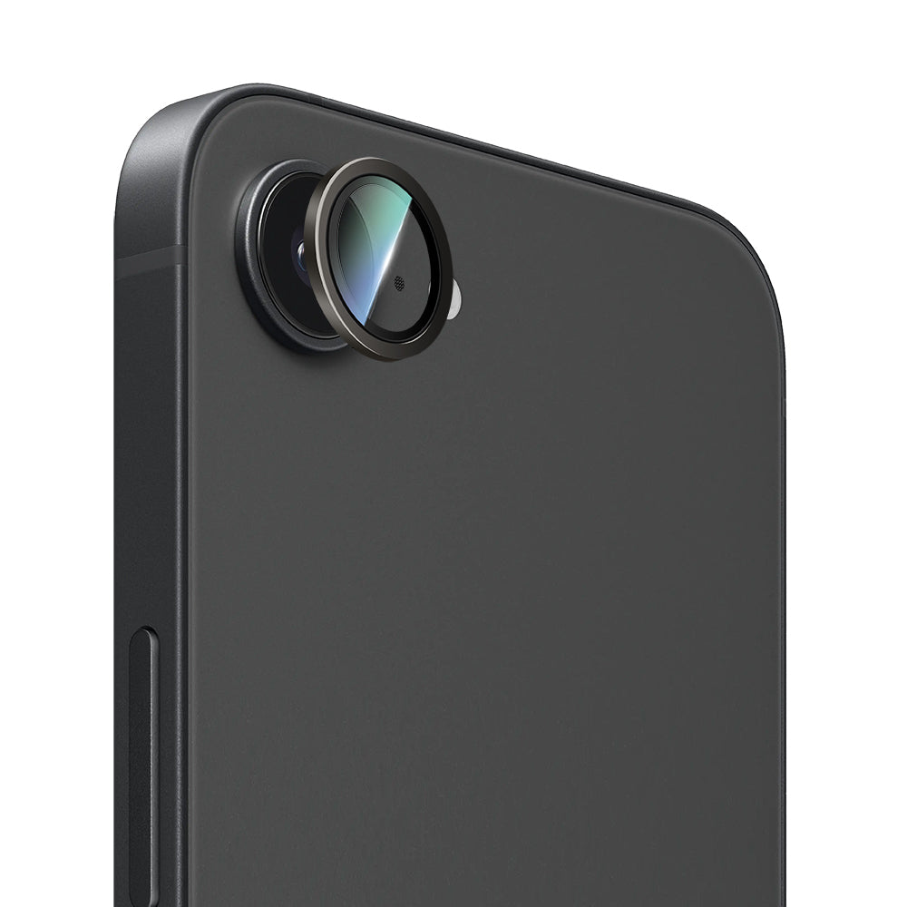 iPhone 16E CaseWorld Alloy Serisi Oleofobik Anti Reflective Kamera Lens Koruyucu