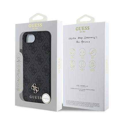 iPhone 16E Kılıf Guess Orjinal Lisanslı M-safe Şarj Özellikli Small 4G Classic Kılıf