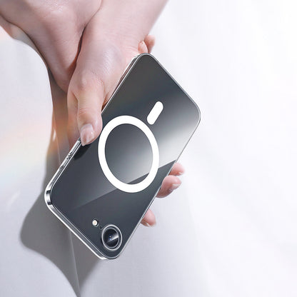 iPhone 16E Kılıf M-safe Şarj Özellikli Benks Crystal Serisi Şeffaf Kılıf