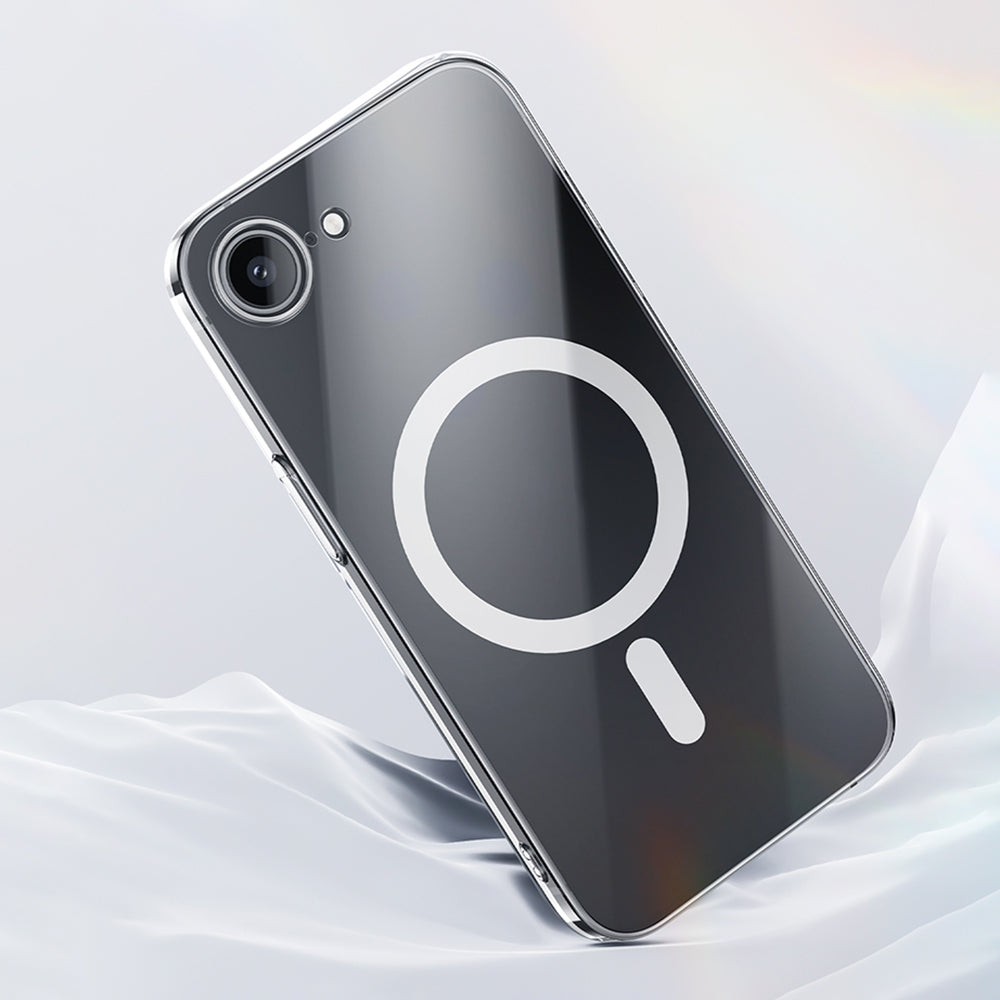 iPhone 16E Kılıf M-safe Şarj Özellikli Benks Crystal Serisi Şeffaf Kılıf