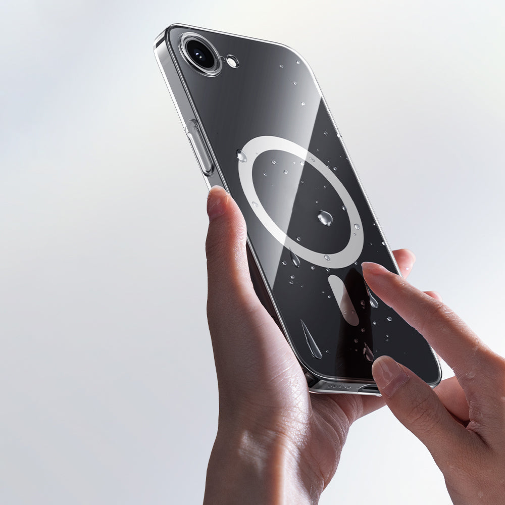 iPhone 16E Kılıf M-safe Şarj Özellikli Benks Crystal Serisi Şeffaf Kılıf