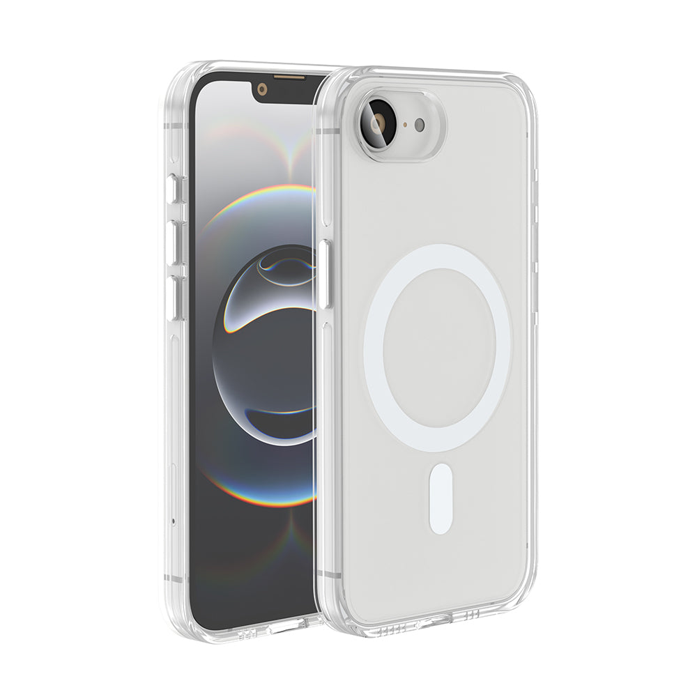 Apple iPhone 16E Kılıf M-safe Şarj Özellikli Kamera Korumalı Zore Kripto Kapak Şeffaf