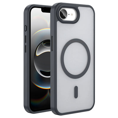 Apple iPhone 16E Kılıf M-safe Şarj Özellikli Mat Arka Yüzey Zore Sio Kapak Rose Gold