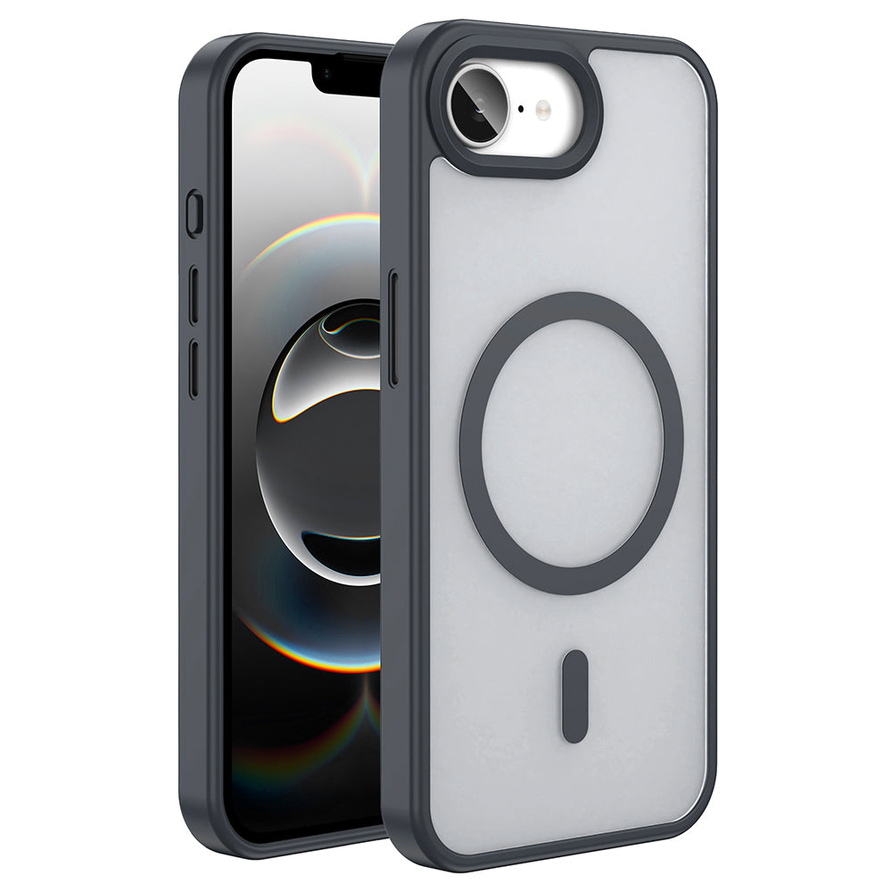 Apple iPhone 16E Kılıf M-safe Şarj Özellikli Mat Arka Yüzey Zore Sio Kapak Pembe