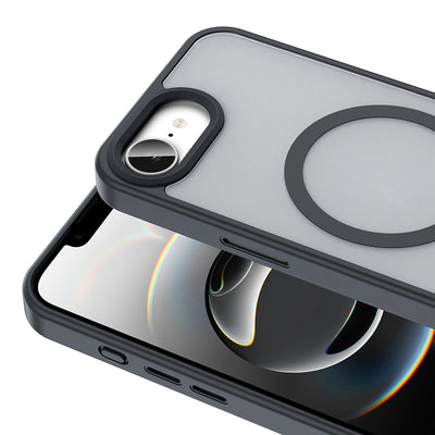 Apple iPhone 16E Kılıf M-safe Şarj Özellikli Mat Arka Yüzey Zore Sio Kapak Koyu Yeşil