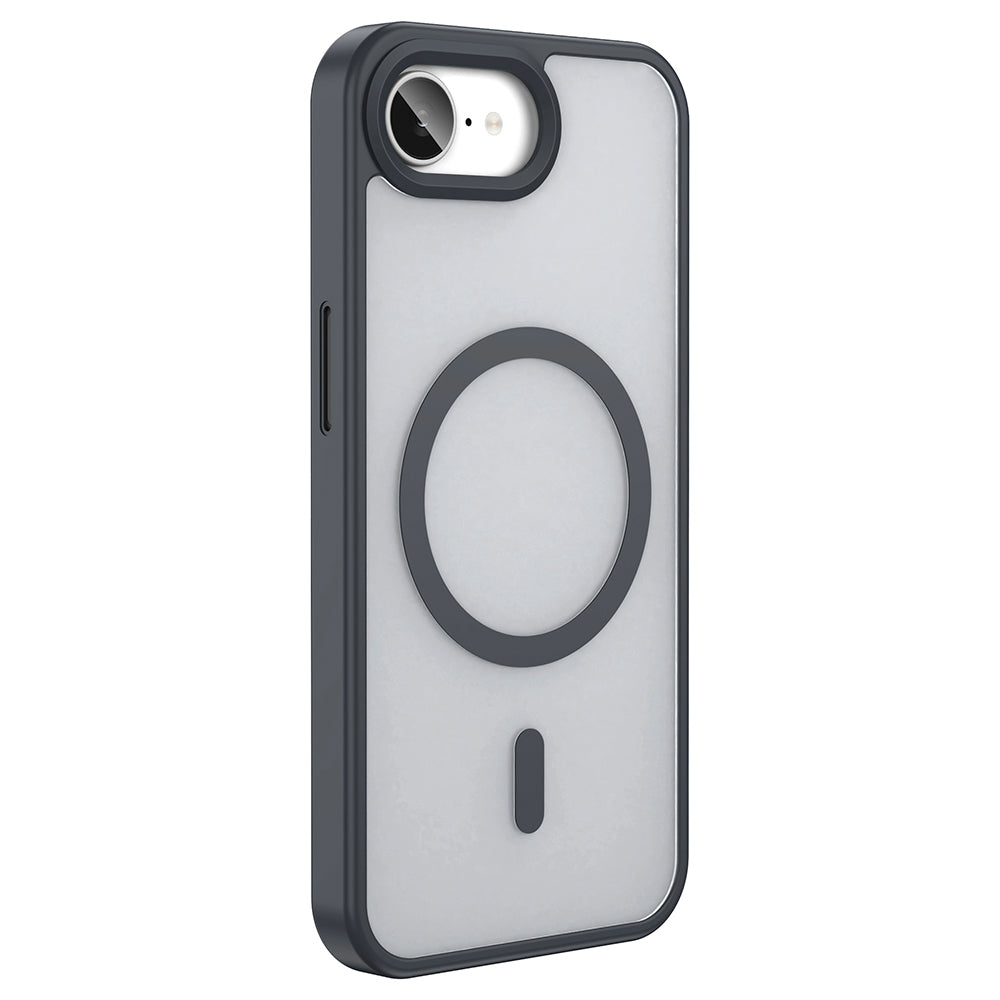 Apple iPhone 16E Kılıf M-safe Şarj Özellikli Mat Arka Yüzey Zore Sio Kapak Koyu Yeşil