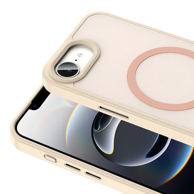 Apple iPhone 16E Kılıf M-safe Şarj Özellikli Mat Arka Yüzey Zore Sio Kapak Mavi