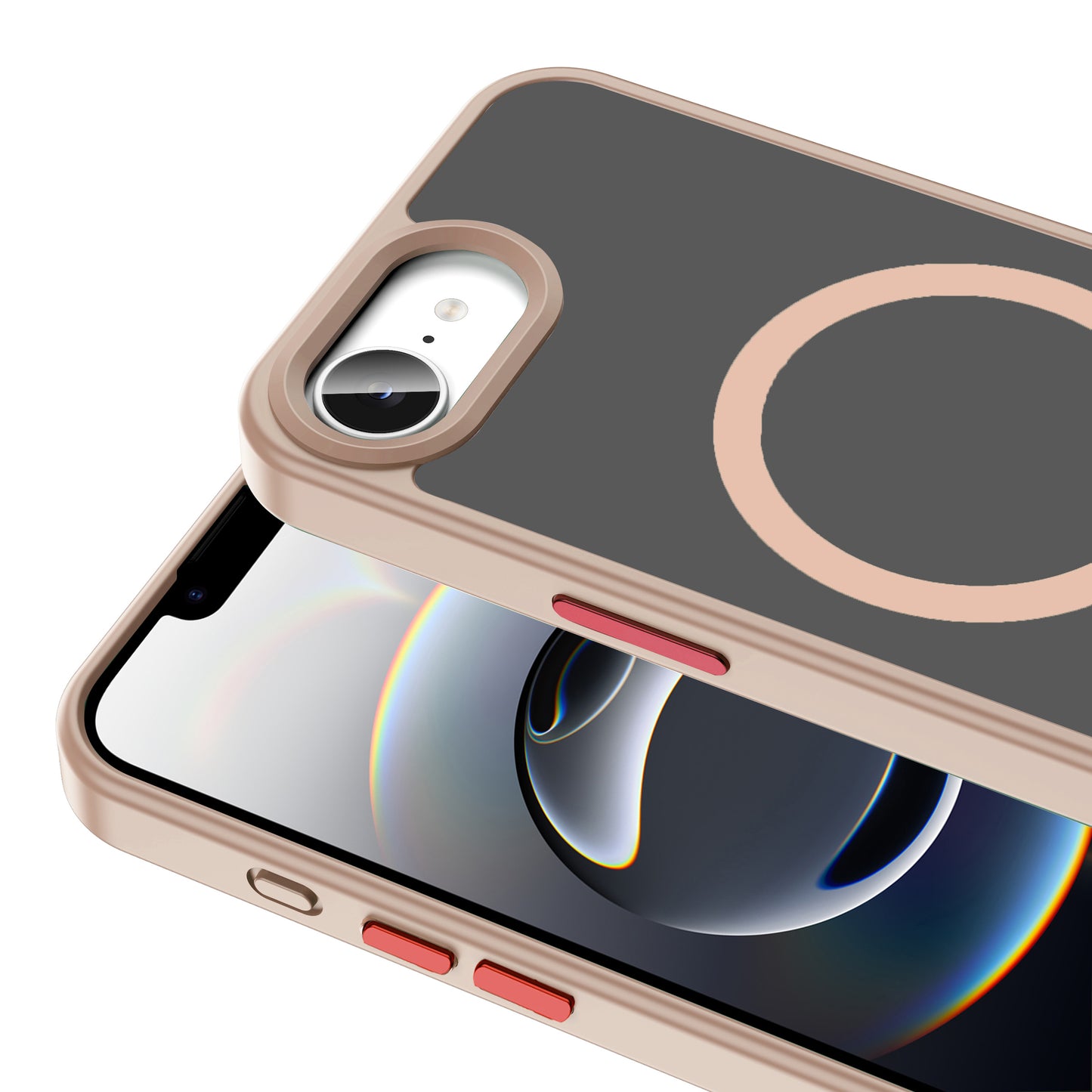 iPhone 16E Kılıf M-safe Şarj Özellikli Mat Arka Yüzey Zore Sio Kılıf