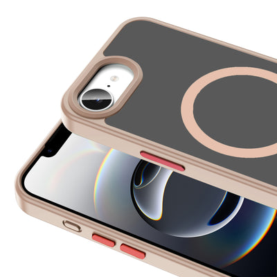 Apple iPhone 16E Kılıf M-safe Şarj Özellikli Mat Arka Yüzey Zore Sio Kapak Lacivert