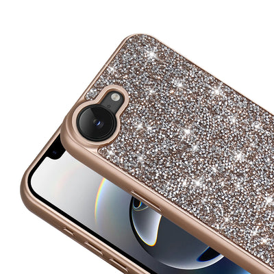 Apple iPhone 16E Kılıf Parlak Taşlı Tasarım Zore Pırlanta Kapak Siyah