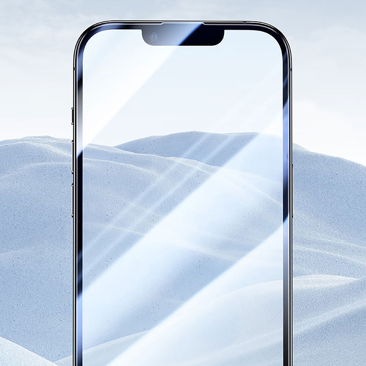 iPhone 16E Wiwu CZ-003 Mavi Işık Teknolojili Hidrofobik ve Oleofobik Parlama Önleyici Cam Ekran Koruyucu