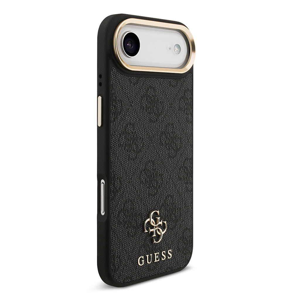 iPhone 17 Air Guess Orjinal Lisanslı 4G ve Yazı Logolu Kılıf + Ekran Koruyucu + Lens Koruyucu 3in1 Aksesuar Seti