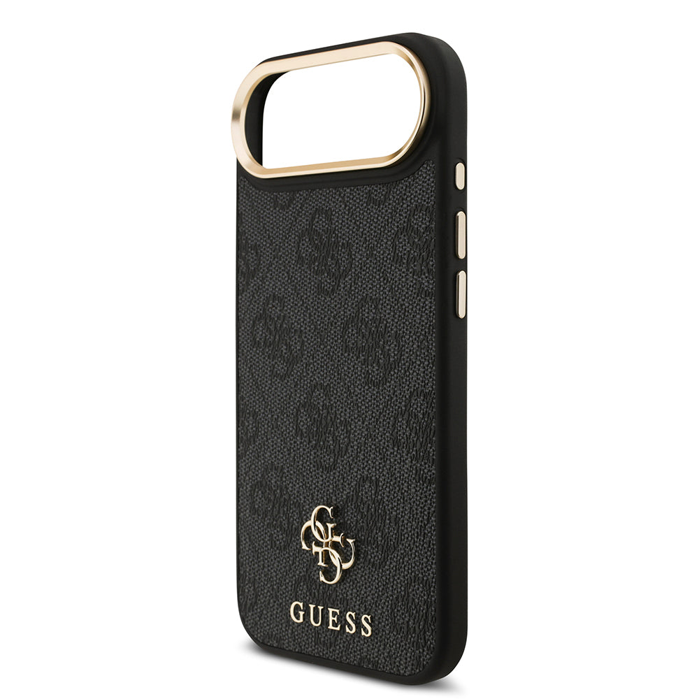 iPhone 17 Air Guess Orjinal Lisanslı 4G ve Yazı Logolu Kılıf + Ekran Koruyucu + Lens Koruyucu 3in1 Aksesuar Seti