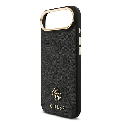 iPhone 17 Air Guess Orjinal Lisanslı 4G ve Yazı Logolu Kılıf + Ekran Koruyucu + Lens Koruyucu 3in1 Aksesuar Seti