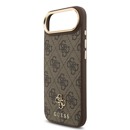 iPhone 17 Air Guess Orjinal Lisanslı 4G ve Yazı Logolu Kılıf + Ekran Koruyucu + Lens Koruyucu 3in1 Aksesuar Seti