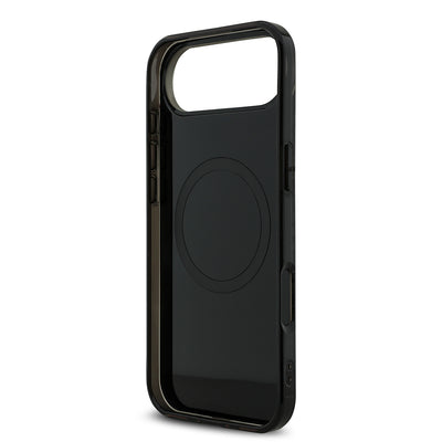 Apple iPhone 17 Air Kılıf AMG Orjinal Lisanslı M-safe Şarj Özellikli Çift Katmanlı Kırmızı Çapraz Çizgili Kapak Siyah-Kırmızı