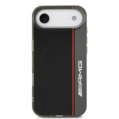 iPhone 17 Air Kılıf AMG Orjinal Lisanslı M-safe Şarj Özellikli IML Baskı Logolu Çift Katmanlı Bow Lines Kılıf