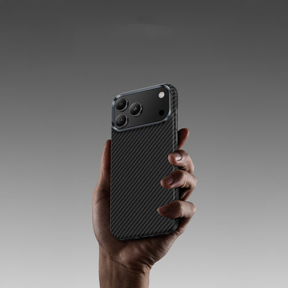 iPhone 17 Air Kılıf Benks M-safe Şarj Özellikli Metal Kamera Çerçeveli Magnetik ArmorAir 600D Kevlar Fiber Kılıf