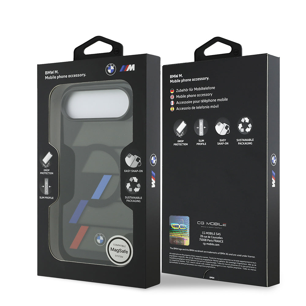 iPhone 17 Air Kılıf BMW Orjinal Lisanslı M-safe Şarj Özellikli IML Baskılı Üç Renkli M Dizayn Kılıf