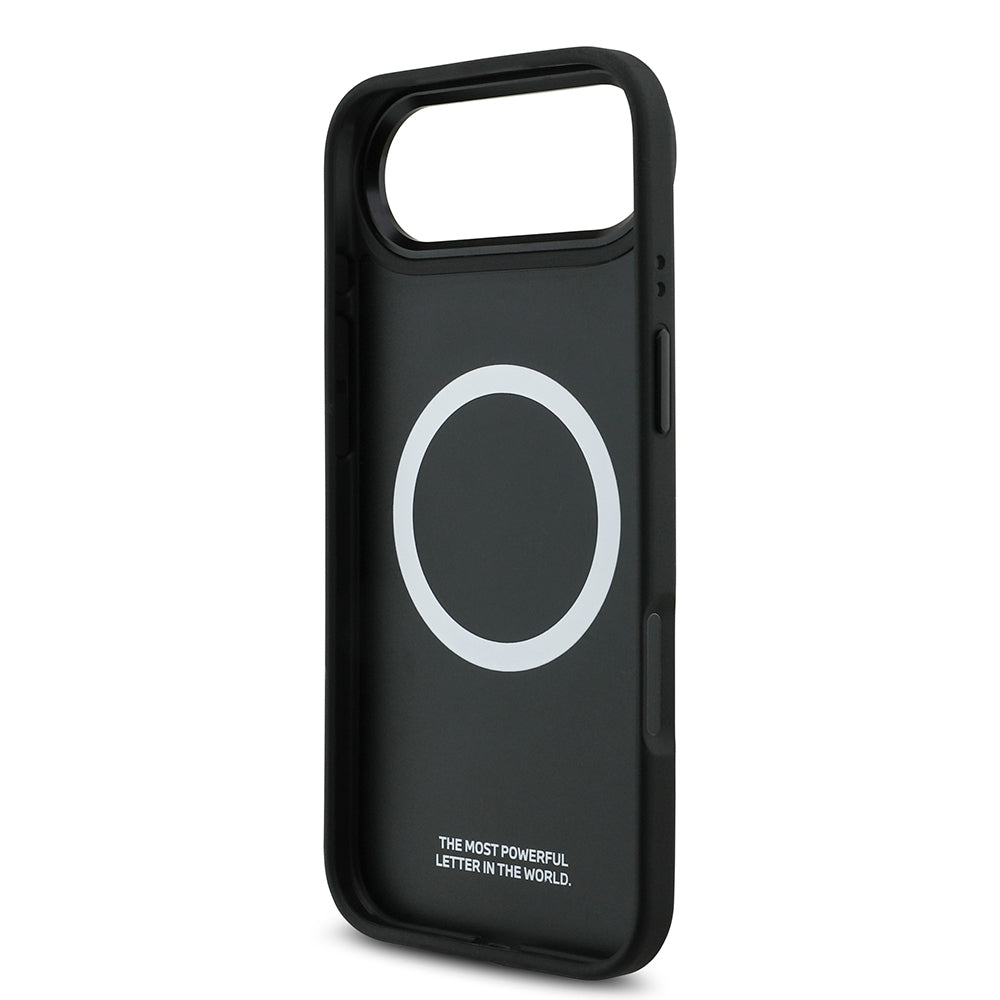 iPhone 17 Air Kılıf BMW Orjinal Lisanslı M-safe Şarj Özellikli Metal BMW ve M Logolu PU Karbon Tasarımlı Kılıf