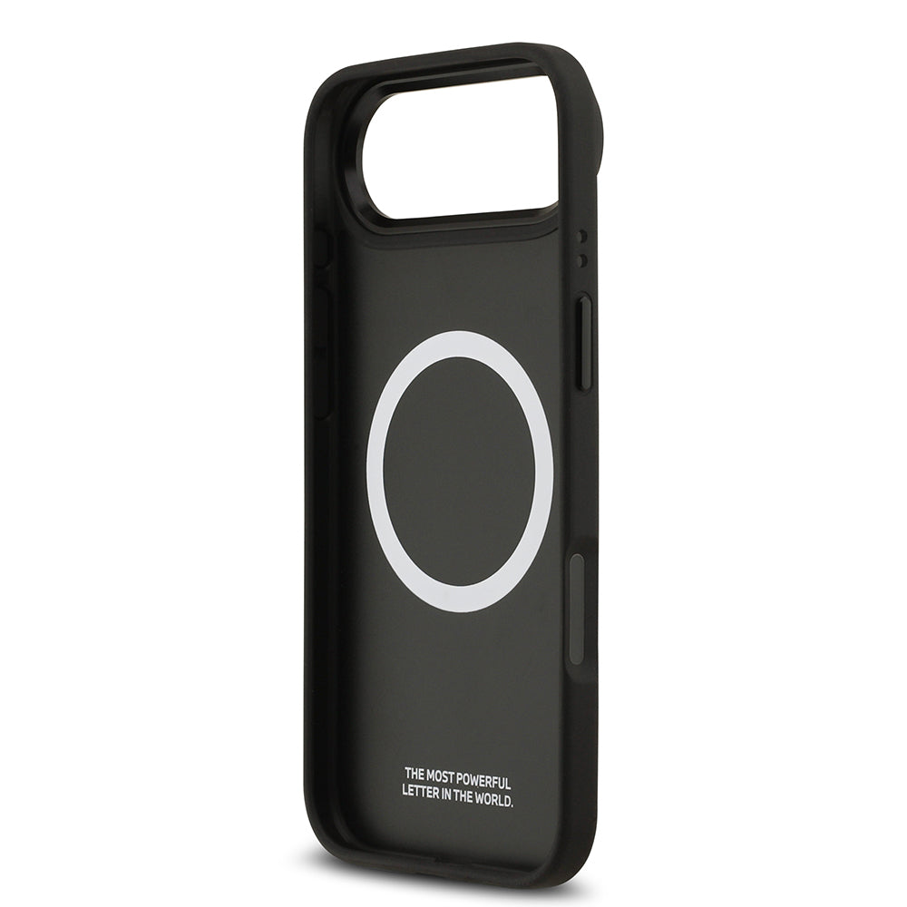 iPhone 17 Air Kılıf BMW Orjinal Lisanslı M-safe Şarj Özellikli Metal BMW ve M Logolu PU Karbon Tasarımlı Kılıf