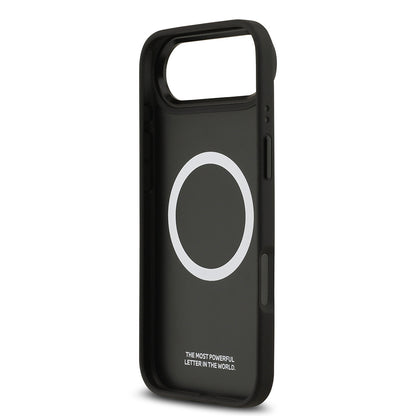 iPhone 17 Air Kılıf BMW Orjinal Lisanslı M-safe Şarj Özellikli Metal BMW ve M Logolu PU Karbon Tasarımlı Kılıf