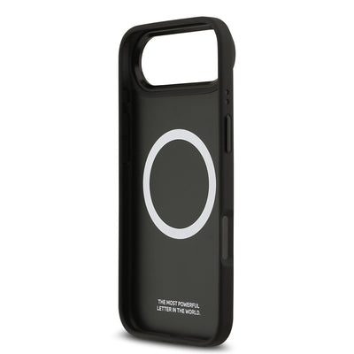 Apple iPhone 17 Air Kılıf BMW Orjinal Lisanslı M-safe Şarj Özellikli Metal BMW ve M Logolu PU Karbon Tasarımlı Kapak Kırmızı