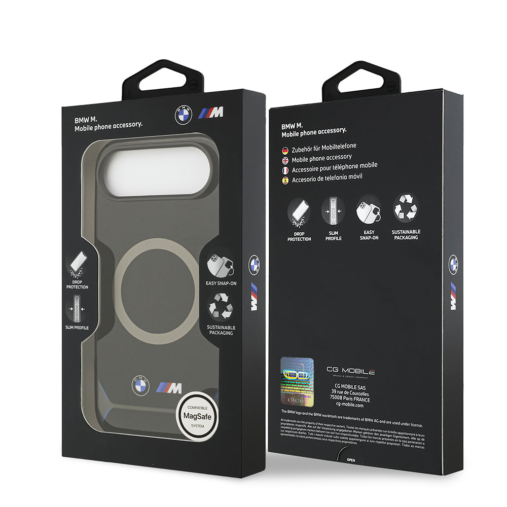 iPhone 17 Air Kılıf BMW Orjinal Lisanslı M-safe Şarj Özellikli Metal Buton Tasarımlı IML Baskılı M Dizayn Kılıf