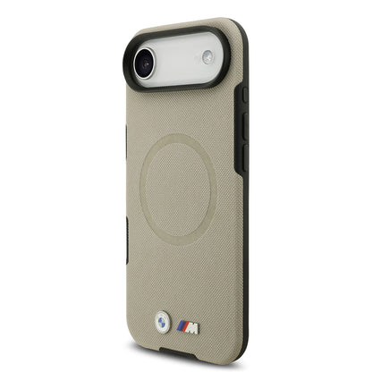 iPhone 17 Air Kılıf BMW Orjinal Lisanslı M-safe Şarj Özellikli Metal Logolu Delikli M Dizayn Deri Kılıf