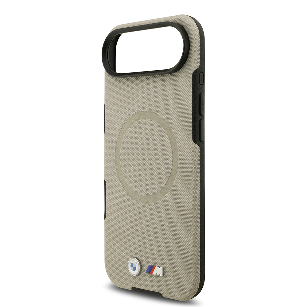 iPhone 17 Air Kılıf BMW Orjinal Lisanslı M-safe Şarj Özellikli Metal Logolu Delikli M Dizayn Deri Kılıf