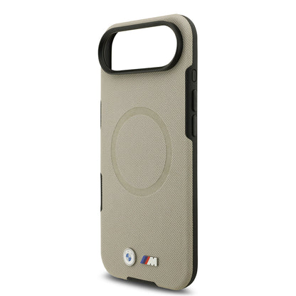 iPhone 17 Air Kılıf BMW Orjinal Lisanslı M-safe Şarj Özellikli Metal Logolu Delikli M Dizayn Deri Kılıf