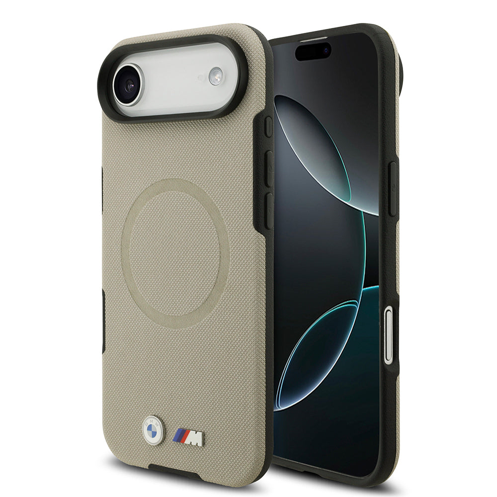 iPhone 17 Air Kılıf BMW Orjinal Lisanslı M-safe Şarj Özellikli Metal Logolu Delikli M Dizayn Deri Kılıf