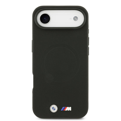 iPhone 17 Air Kılıf BMW Orjinal Lisanslı M-safe Şarj Özellikli Metal Logolu Delikli M Dizayn Deri Kılıf