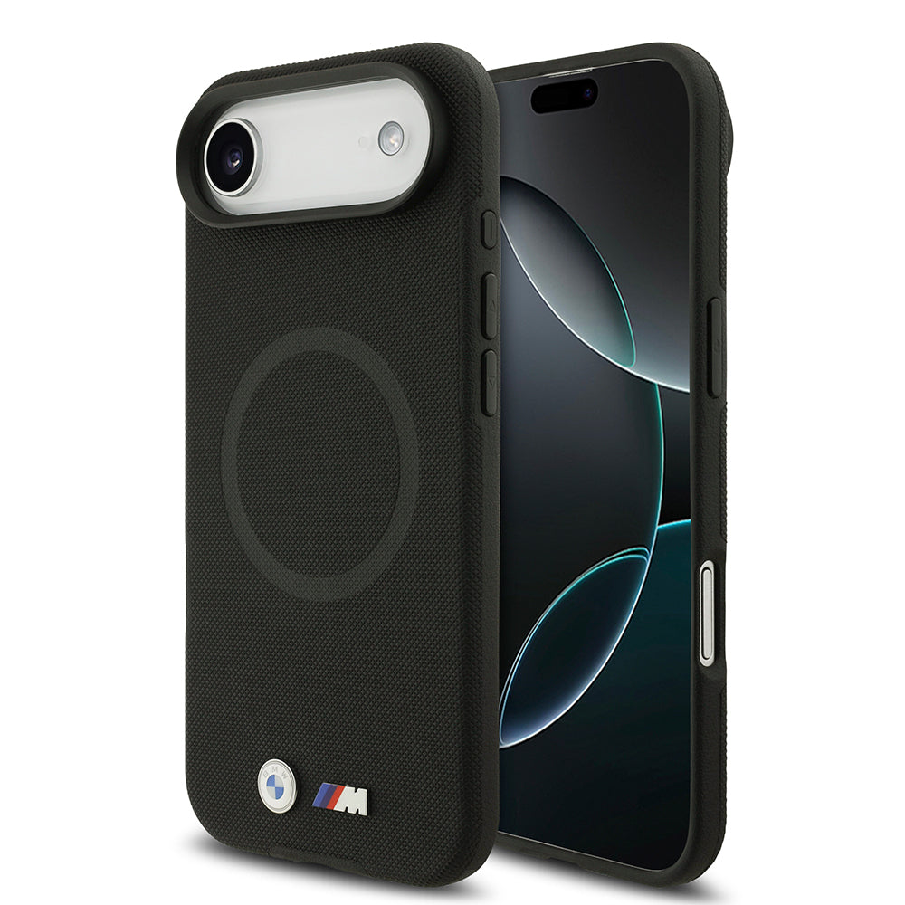 iPhone 17 Air Kılıf BMW Orjinal Lisanslı M-safe Şarj Özellikli Metal Logolu Delikli M Dizayn Deri Kılıf