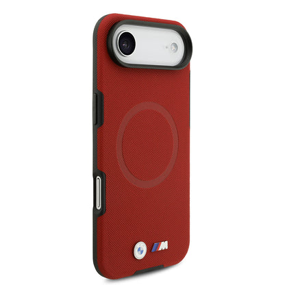 iPhone 17 Air Kılıf BMW Orjinal Lisanslı M-safe Şarj Özellikli Metal Logolu Delikli M Dizayn Deri Kılıf