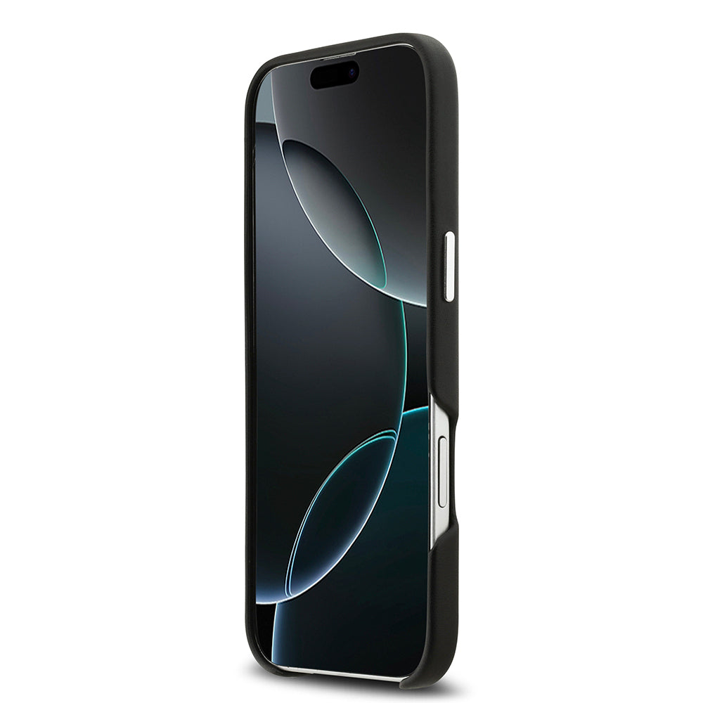 Apple iPhone 17 Air Kılıf BMW Orjinal Lisanslı M-safe Şarj Özellikli Metal Logolu Tam Kaplama Deri Kapak