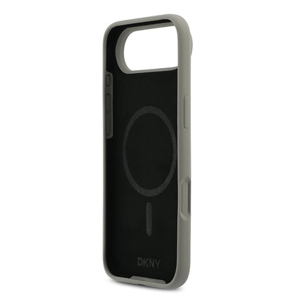 Apple iPhone 17 Air Kılıf DKNY Orjinal Lisanslı M-safe Şarj Özellikli Metal Logolu Silikon Kapak