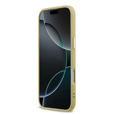 Apple iPhone 17 Air Kılıf Guess Orjinal Lisanslı 4G Büyük Metal Kamera Çerçeveli ve Logolu Glitter Kapak Gri