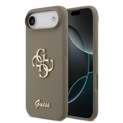 iPhone 17 Air Kılıf Guess Orjinal Lisanslı Grained Yazı Logolu Kılıf